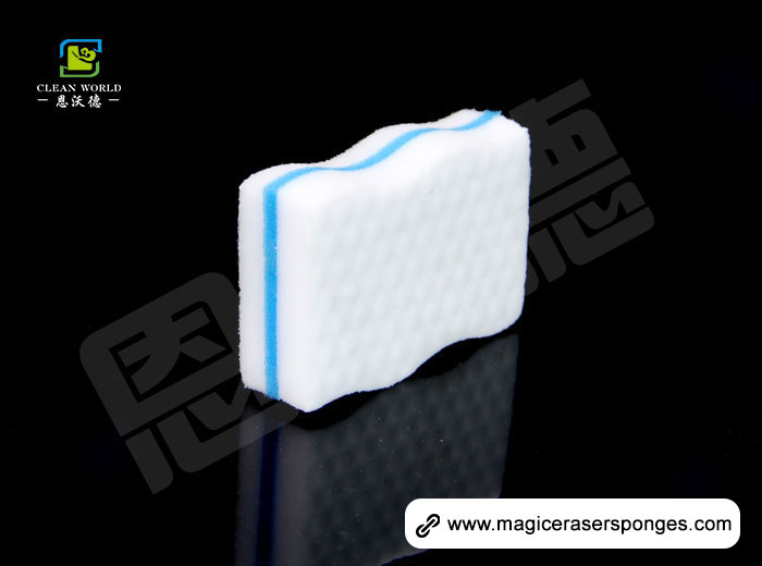 Wave Shaped Composite Nano Melamine Sponge