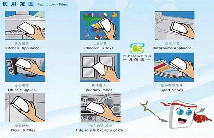 melamine sponge cleaning files